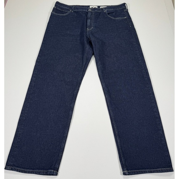 Banana Republic Other - Banana Republic Authentic Straight Jeans Mens 40x32 Dark Rinse Blue Denim Preppy